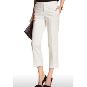 Banana Republic - Hampton Fit cropped white pants, size 12